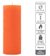 Oranžová parafínová svíčka rustikální, 20 cm, 90 h, 4 ks