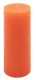 Oranžová parafínová svíčka rustikální, 20 cm, 90 h, 4 ks