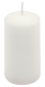 Bílá parafínová svíčka 10 cm, 20 h, 8 ks