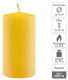 Žlutá parafínová svíčka 10 cm, 20 h, 16 ks