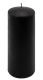 Černá parafínová svíčka 20 cm, 80 h hoření, 2 ks