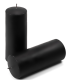 Černá parafínová svíčka 20 cm, 80 h hoření, 2 ks