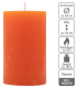 Oranžová parafínová svíčka rustikální 11,5 cm, 40 h,12 ks