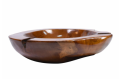 Dekorativní teaková mísa, Ø 50 cm, hnědá