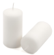 Bílá parafínová svíčka 10 cm, 20 h hoření, 24ks
