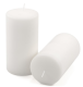 Bílá parafínová svíčka 15 cm, 65 h hoření, 6 ks