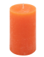 Oranžová parafínová svíčka rustikální 11,5 cm, 40 h, 6 ks