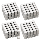 Bílé čajové svíčky, bez parfémů, 8 h hoření, 400 ks