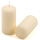 Krémová parafínová svíčka 10 cm, 20 h hoření, sada 8 ks