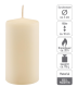 Krémová parafínová svíčka 10 cm, 20 h hoření, sada 24 ks