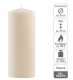 Krémová parafínová svíčka 25 cm, sada 4 ks