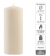 Krémová parafínová svíčka 25 cm, 30 h hoření, sada 6 ks