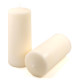 Krémová parafínová svíčka 25 cm, 30 h hoření, sada 6 ks