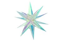 LED vánoční hvězda 40 cm, 40 barevných světel, 3D dekorace