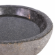 Ptačí koupel z přírodního kamene, šedá, 23,5 cm