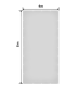 Plachta 650 g/m², hliníková oka, bílá, 4 x 8 m