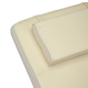 Polstrování s polštářem Garth, krémové