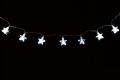 Vánoční osvětlení - hvězdy, studeně bílá