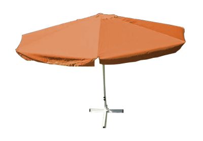 Slunečník Garth s klikou - terakota, 4 m