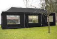 Zahradní skládací párty stan PROFI - černá 3 x 9 m
