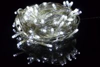 Vánoční LED řetěz 10 m, 100 diod, studeně bílý