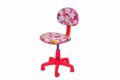 Dětská otočná židle s PA kolečky, růžová