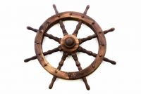 Dřevěné kormidlo Garth 80 cm, rustikální dekorace