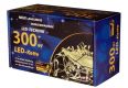 Vánoční LED řetěz 30 m, 300 LED, teple bílý