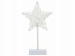 Vánoční dekorace - hvězda na stojánku, 40 cm, 10 LED