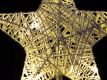Vánoční dekorace - hvězda na stojánku, 40 cm, 10 LED