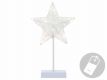 Vánoční dekorace - hvězda na stojánku, 40 cm, 10 LED
