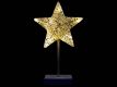 Vánoční dekorace - hvězda na stojánku, 40 cm, 10 LED