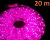 LED světelný kabel 20 m, růžová, 480 diod