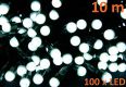 Vánoční LED osvětlení 10 m - studená bílá, 100 MAXI LED diod