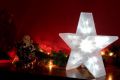 Vánoční dekorace, světelná hvězda, 20 LED, 35 cm