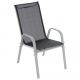 Zahradní stohovatelné židle sada 4 ks, vysoké opěradlo