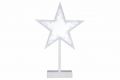 Vánoční dekorace, hvězda na stojánku, 38 cm, 20 LED