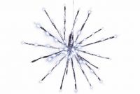 Vánoční osvětlení, světelná hvězda, studeně bílá, 80 LED