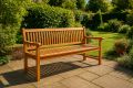 Zahradní lavice z teaku 180 cm – 3místná, masivní dřevo