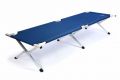 Přenosná hliníková skládací postel DIVERO 210 x 64 x 42 cm - modrá