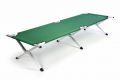 Přenosná hliníková skládací postel DIVERO 210 x 64 x 42 cm - zelená