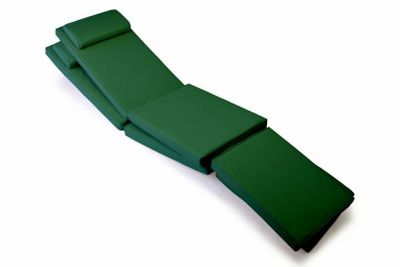 Polstrování na zahradní lehátka FLORENTINE, tm. zelená, 2 ks