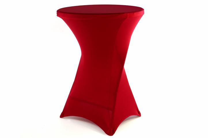 Potah pro vysoký stůl - elastický, vínově červený 80 x 80 x 110 cm