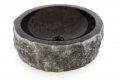 DIVERO umyvadlo z přírodního kamene - černý mramor