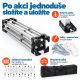 Nůžkový párty stan 3 × 6 m s bočními stěnami, bílý