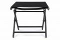 Garthen Hliníková skládací zahradní stolička, černá