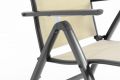 Zahradní skládací židle DELUXE - krémová