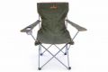 Skládací rybářská židle s držákem nápojů - tmavě zelená