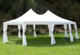 Zahradní party stan - bílý desetistěn, 890x650x330 cm