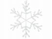 Vánoční LED dekorace, sněhová vločka, 30 cm, teple bílá